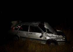 Под Константиновском перевернулся ВАЗ-2115