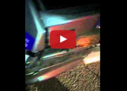 В Волгодонске молодой водитель врезался в патрульную машину ДПС, остановившуюся на мосту