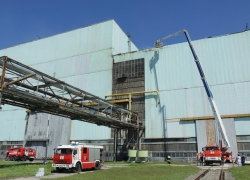 Во время ремонта кровли на Атоммаше вспыхнул пожар