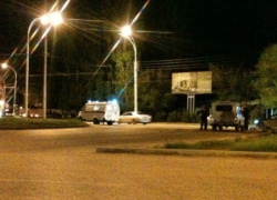 В Волгодонске на кольце в районе «Магнита» перевернулся мотоциклист