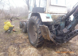 В Волгодонске остановили корчевателя на колесах