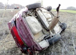  "Десятка" перевернулась на трассе Шахты - Цимлянск