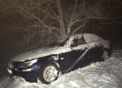 «БМВ» слетел с трассы и врезался в дерево по дороге на РоАЭС