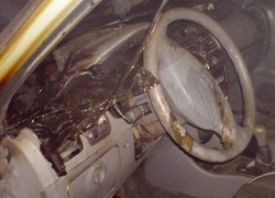 В Волгодонске ночью сгорел «Хундай Акцент»