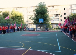 В старой части Волгодонска открылась новая спортивная площадка