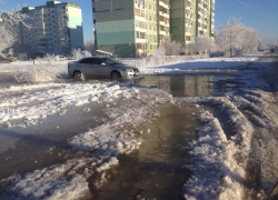 В новой части Волгодонска прорвало трубу