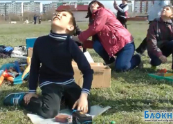 Космическая ракета приземлилась на территории храма Рождества Христова (ВИДЕО)