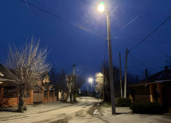 Возле лицея №1 в Цимлянске восстановили освещение