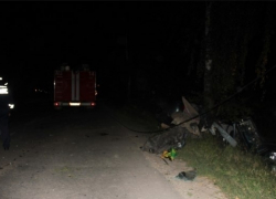 Молодежь на «Приоре» врезалась в дерево на трассе Ростов-Волгодонск