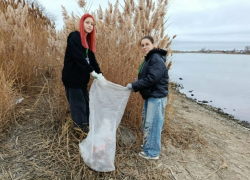 Юные эко-волонтеры Волгодонска очистили от мусора берег Сухо-Соленовского залива