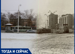Волгодонск тогда и сейчас: зимний проспект Строителей