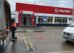 Лежачего полицейского установили на улице Железнодорожной