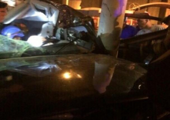 24-летний волгодонец разбил в хлам "Опель", врезавшись в столб возле "Комсомольца"