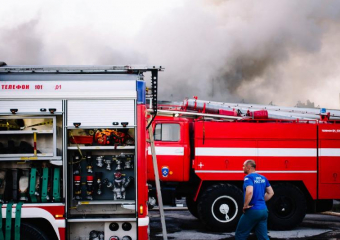 В Волгодонском районе произошел пожар на территории частного дома 