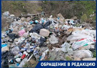 Мусор вывозят грузовиками на огромную несанкционированную свалку в районе баз отдыха в Волгодонске
