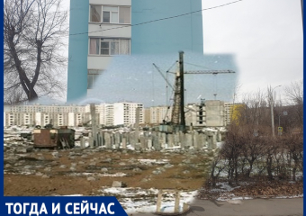 Строительство дома на улице Энтузиастов 40 лет назад в половинчатом микрорайоне