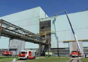 Во время ремонта кровли на Атоммаше вспыхнул пожар