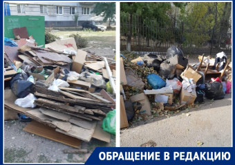 Вторую неделю жители на улице Горького страдают от свалки возле их дома