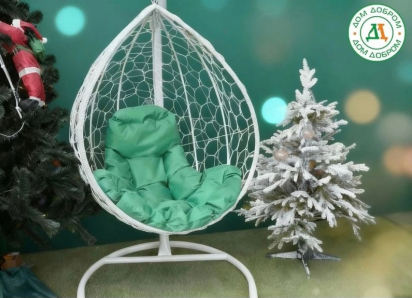 Товар дня: кресло подвесное М «Капля» белое всего 6550₽