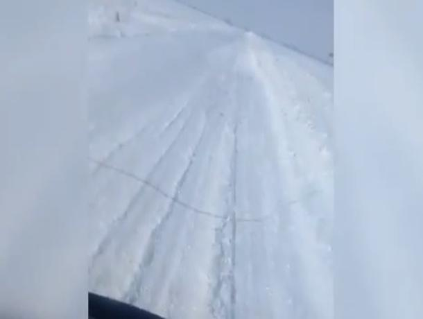 Трасса Волгодонск-Зимовники представляет опасность для водителей из-за непогоды