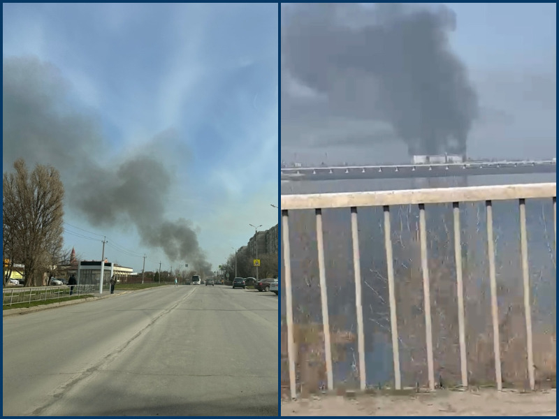 Волгодонск в огне: горожан напугали высокие столбы дыма на Индустриальной и за элеватором