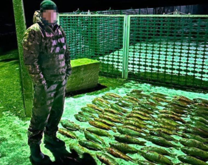 Приспособление для багрения рыбы и 200 метров сетей изъяли у браконьера на берегу Цимлянского водохранилища