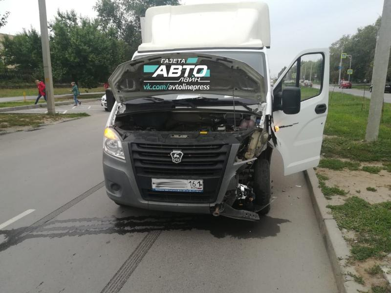 Водитель «Газели» снес дорожный знак, избегая столкновения с кошкой в Волгодонске