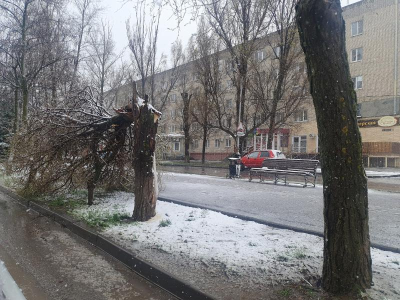 Зима в конце марта пришла в Волгодонск неожиданно