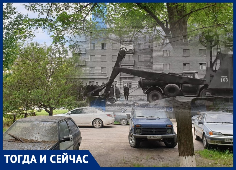 Волгодонск тогда и сейчас: первый дом на 50 лет СССР строится