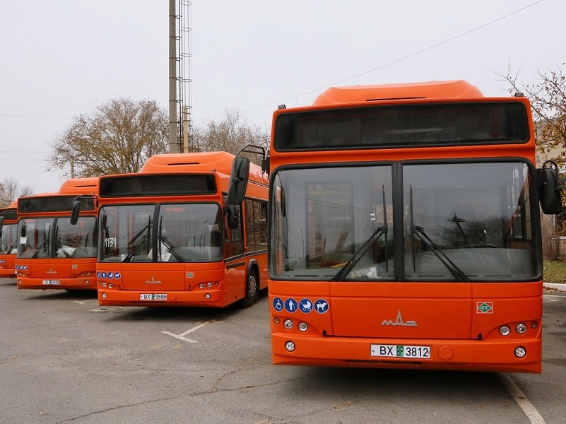Волгодонск получил оранжевые газовые автобусы из Белоруссии