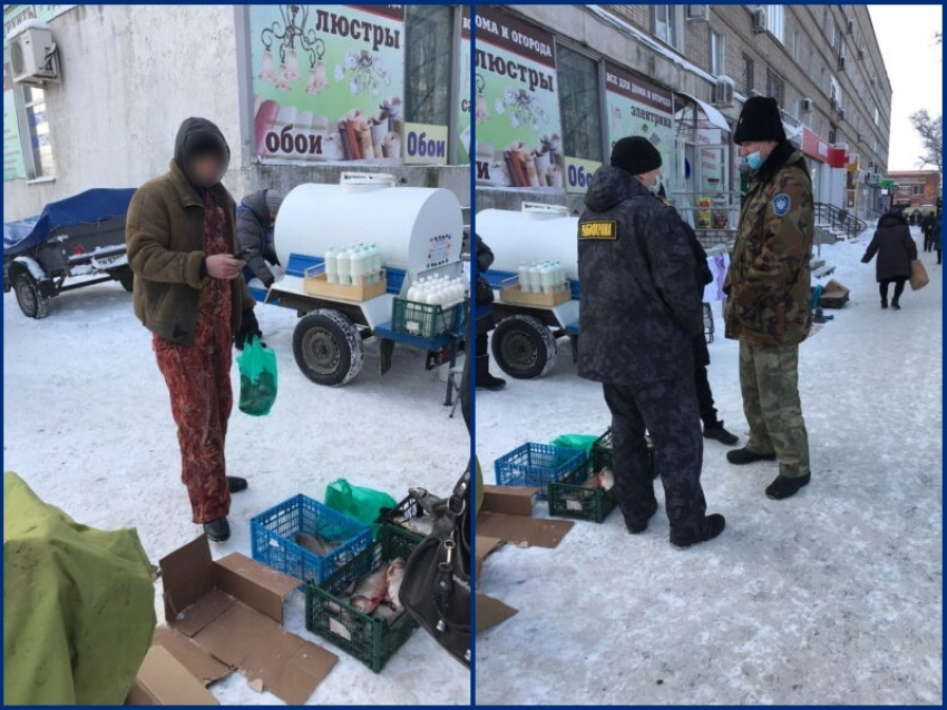 В районе «Машеньки» выявили мужчину, незаконно торговавшим рыбой на улице