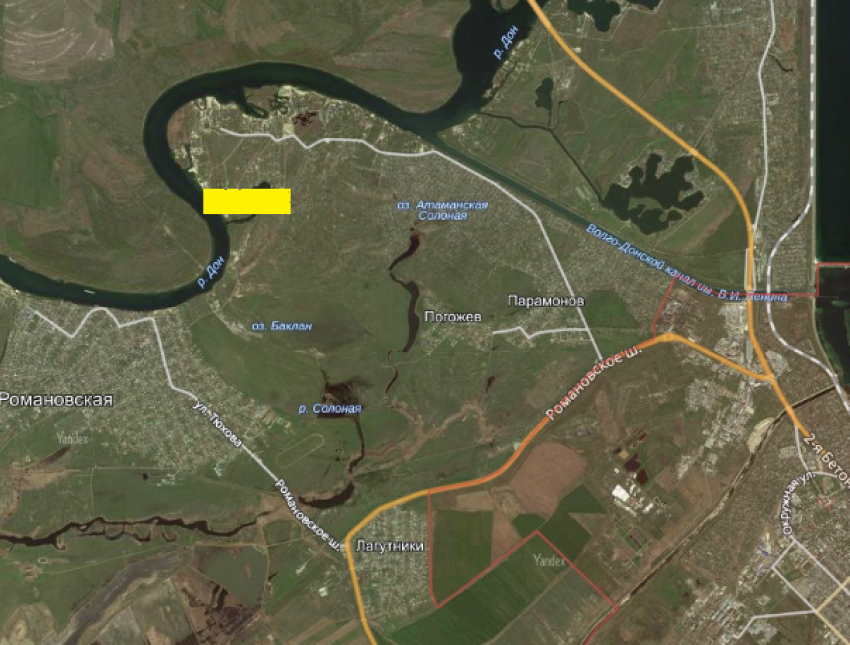 Волгодонск заберет у Романовской кусок земли размером с половину квартала В-8