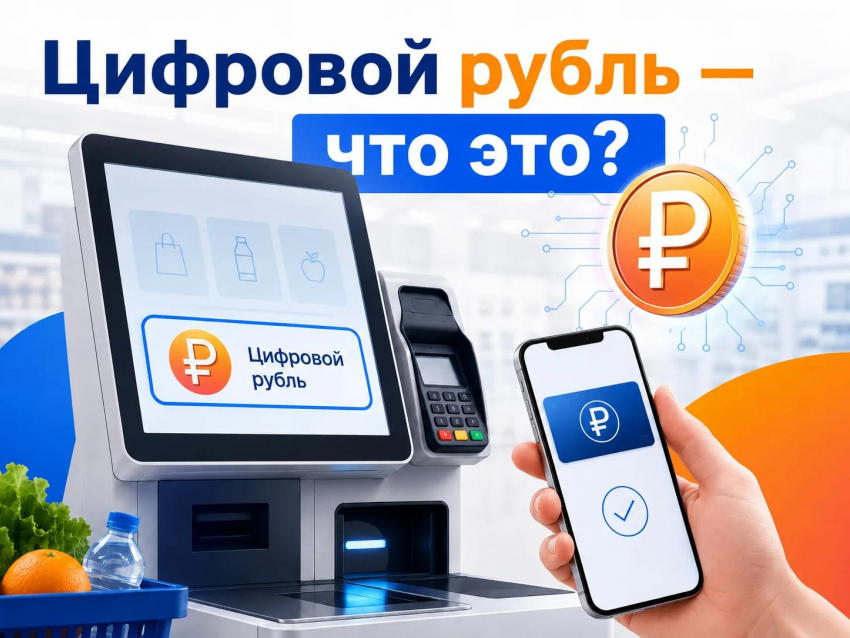 Цифровой рубль на кассах самообслуживания: что это, как им платить и где взять
