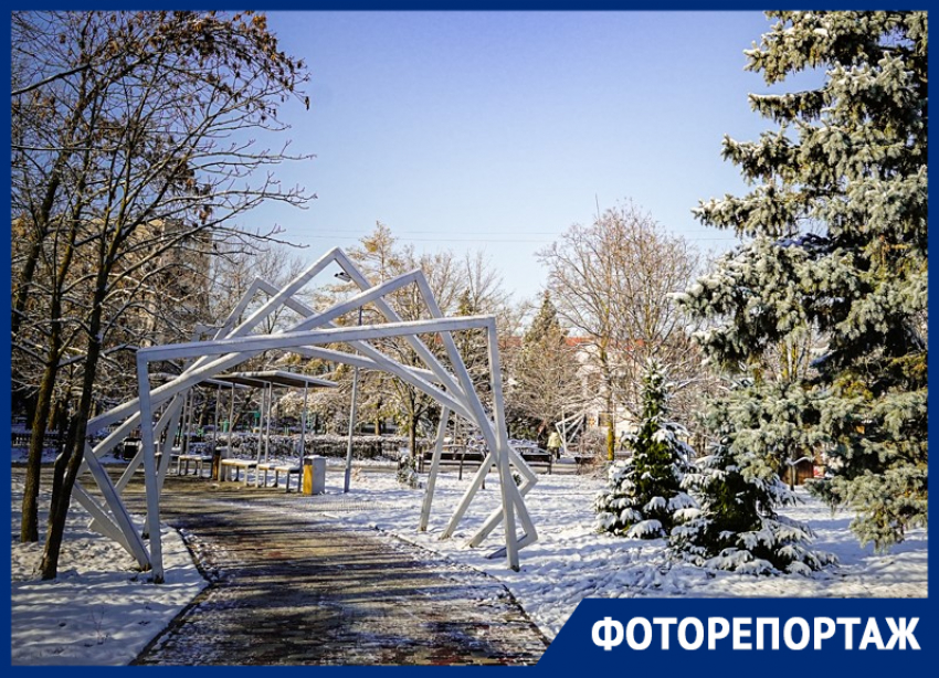 Вот бы так на Новый год: Волгодонск погрузился в зимнюю сказку