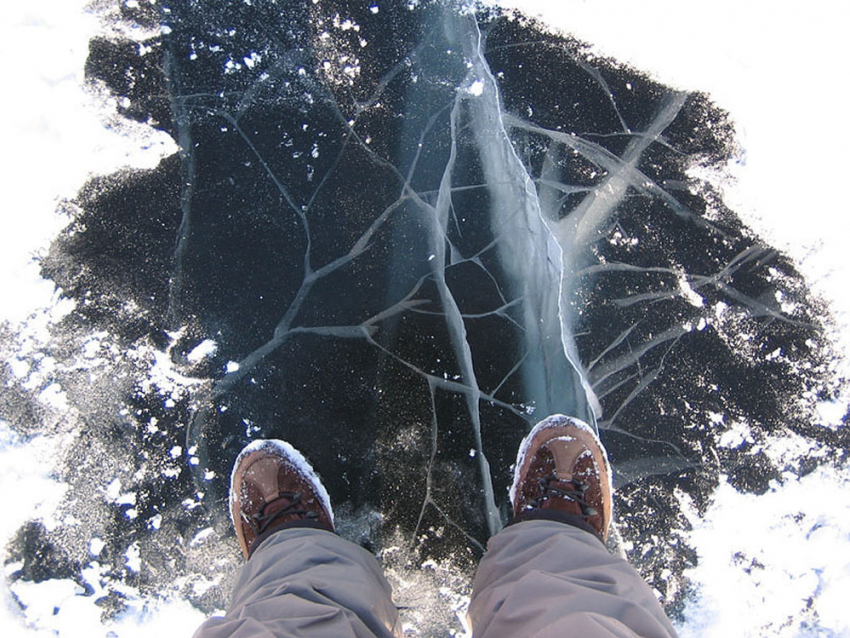 Лед на водоемах Волгодонска крепкий, но опасный