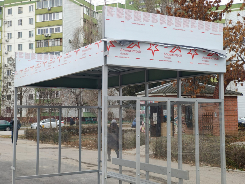 Пять новых павильонов в сером стиле появятся на остановках общественного транспорта в Волгодонске