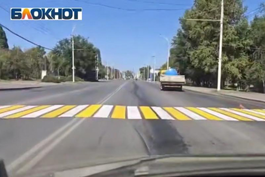 Улица Морская в Волгодонске засияет новыми пешеходными переходами