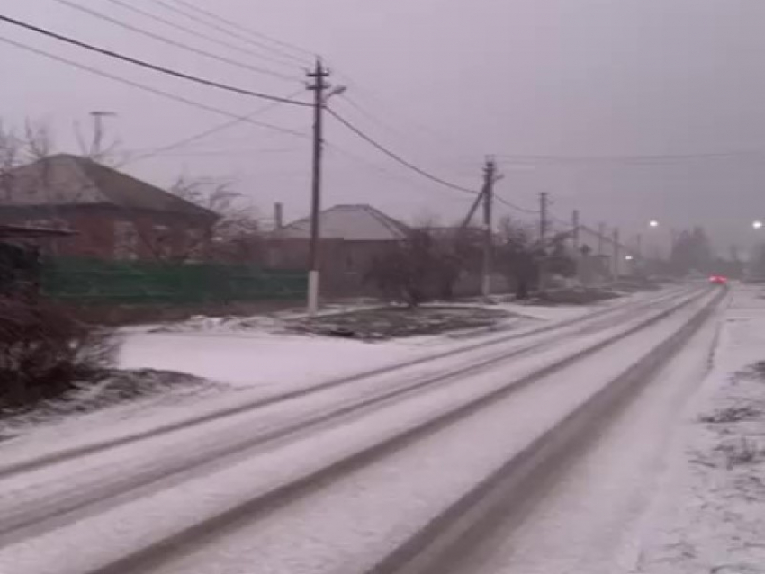 Градом засыпало Цимлянск