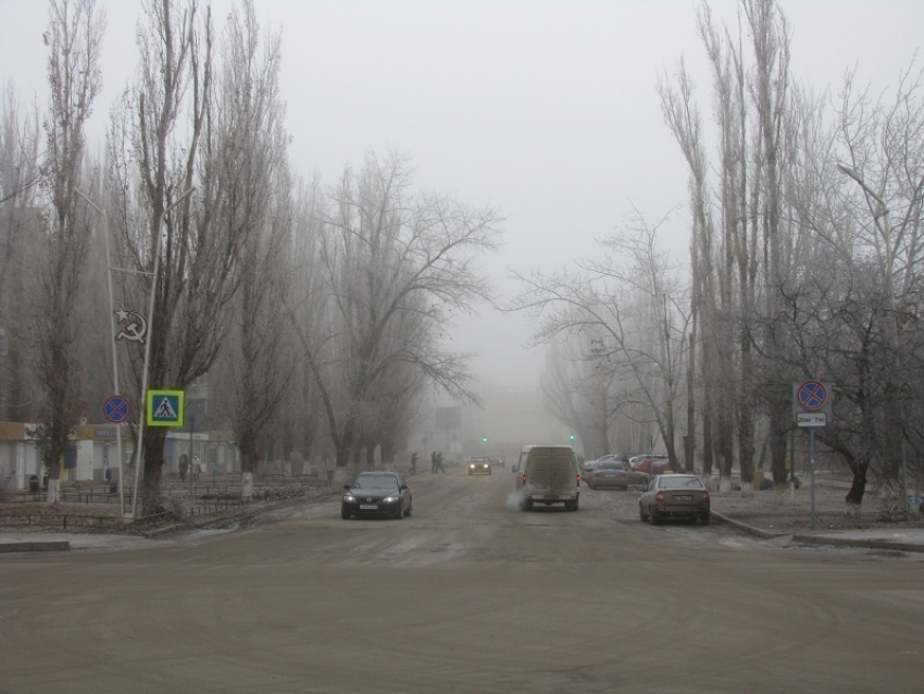 Волгодонск накрыл туман с Балтики