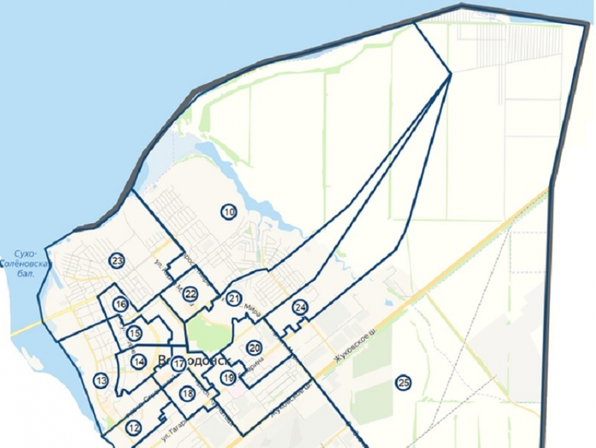 Стала известна новая схема депутатских округов Думы Волгодонска