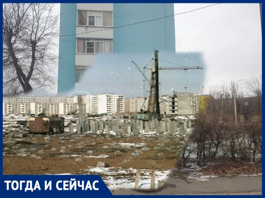 Строительство дома на улице Энтузиастов 40 лет назад в половинчатом микрорайоне