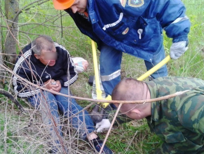 Таксист из Волгодонска приковал бомжа цепями к дереву в районе ГЭС 