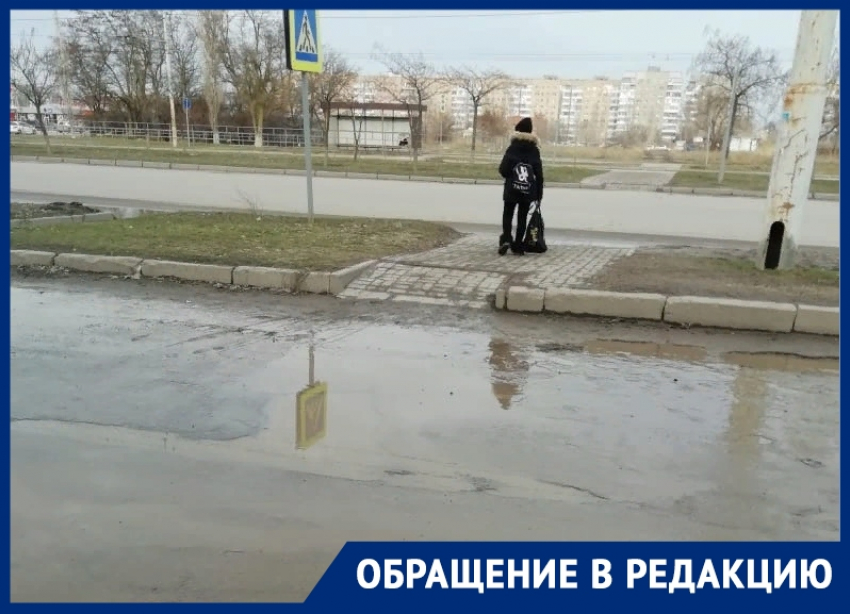 «По пешеходному переходу невозможно пройти»: жительница Волгодонска о ямах в городе