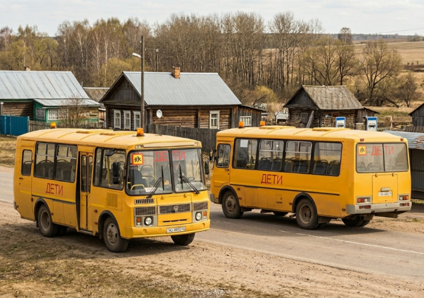 Два школьных деревенских автобуса выставили на продажу в Цимлянском районе 