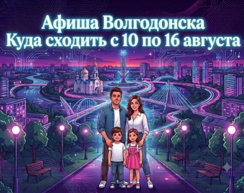 Куда сходить в Волгодонске с 10 по 16 августа: афиша мероприятий