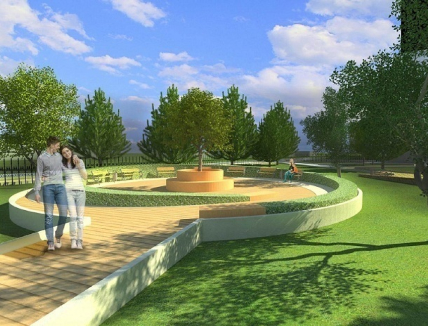 Каким предлагают сделать сквер «Дружба» в Волгодонске в рамках проекта «Комфортная городская среда»