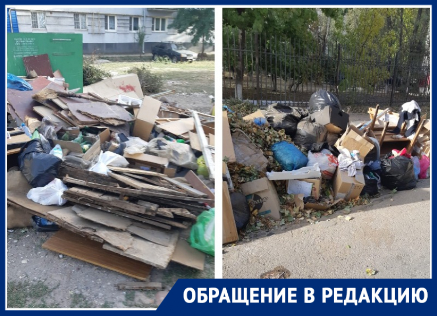 Вторую неделю жители на улице Горького страдают от свалки возле их дома