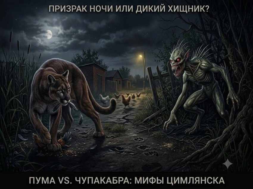 Все-таки пума или чупакабра: в Цимлянском районе  уже появляются настоящие легенды