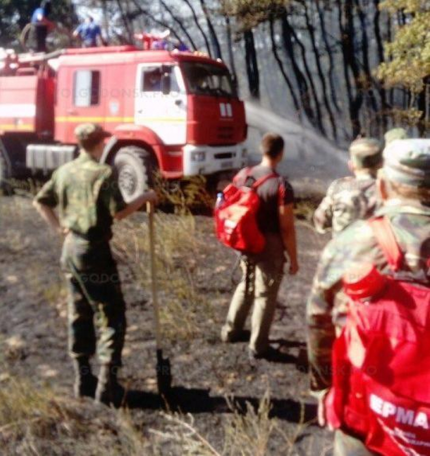 Казаки Волгодонского юрта почти трое суток боролись с пожаром в Усть-Донецком районе