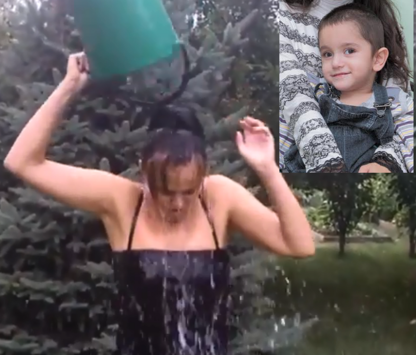 Елена Васильева приняла ледяной душ и внесла свой вклад в помощь больному волгодонскому ребенку
